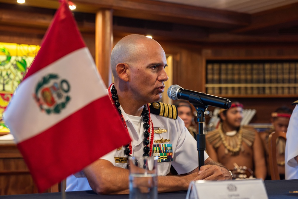 Peruvian Navy Training Ship B.A.P. Unión (BEV-161) Arrives in Naval Base Guam