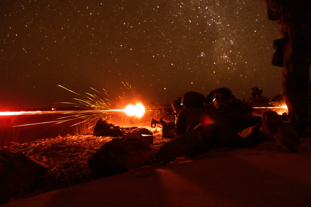 MRF-D fires M240B, M2 at Mount Bundey