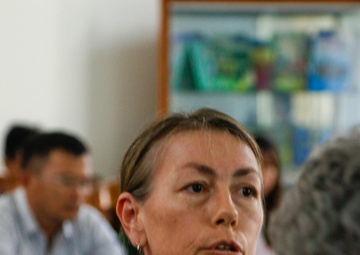 Pacific Partnership 2023 HA/DR Team and DARD Discuss Disaster Preparedness