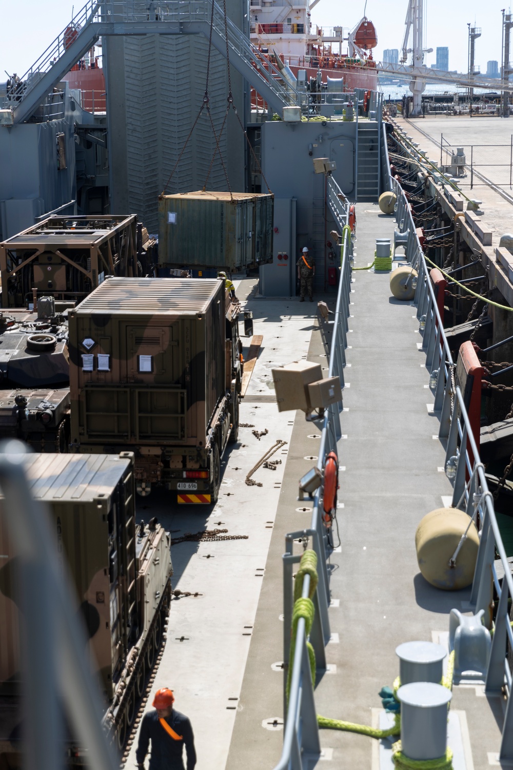 MRF-D loads equipment in preparation for Exercise Super Garuda Shield 23