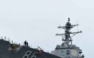USS Shoup arrives in Sendai, Japan