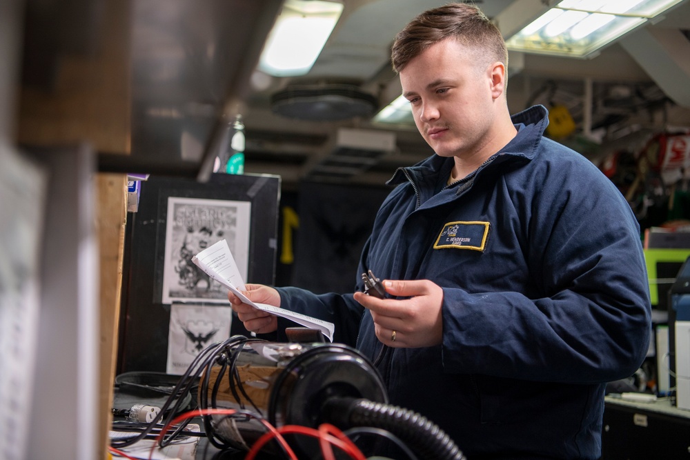 Sailors Conduct Maintenance