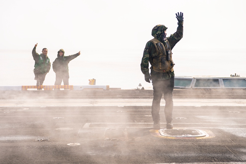 Sailors Test Catapult