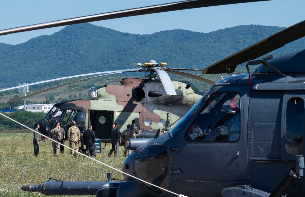 U.S., Serbian military forces conduct first flight formation in history: Rotary Wing Search and Rescue Operations