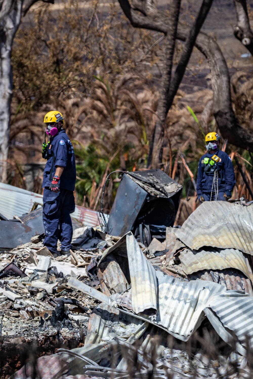 JTF-50 Command Visits Maui Wildfire Devastation