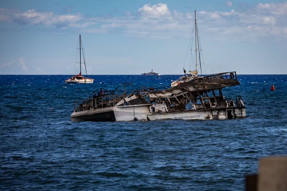 JTF-50 Command Visits Maui Wildfire Devastation