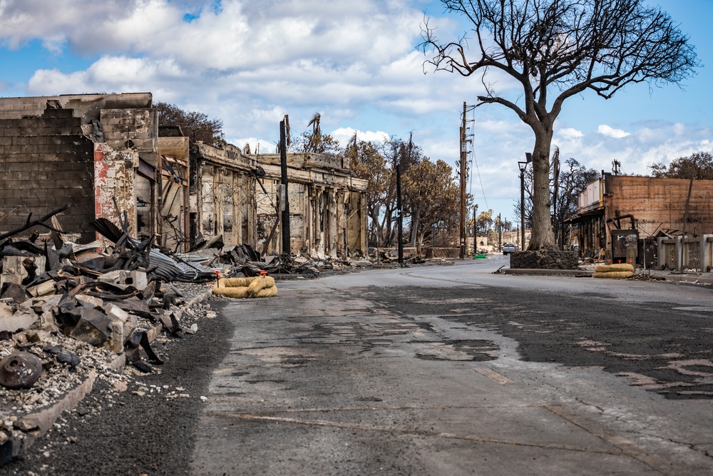 JTF-50 Command Visits Maui Wildfire Devastation