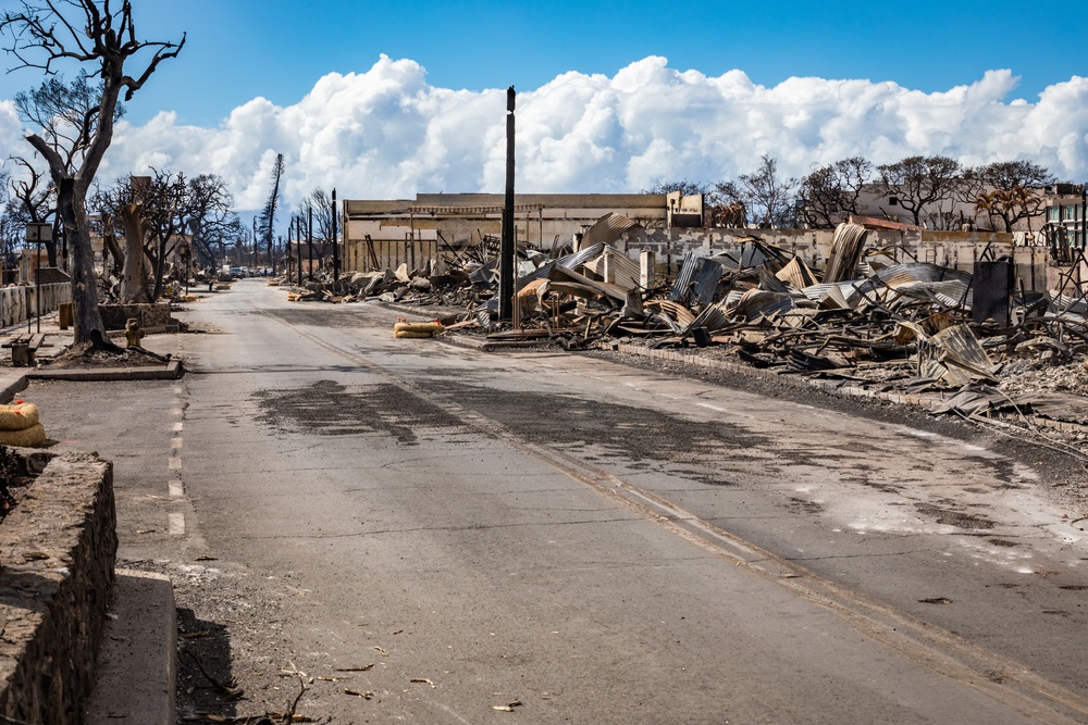 JTF-50 Command Visits Maui Wildfire Devastation