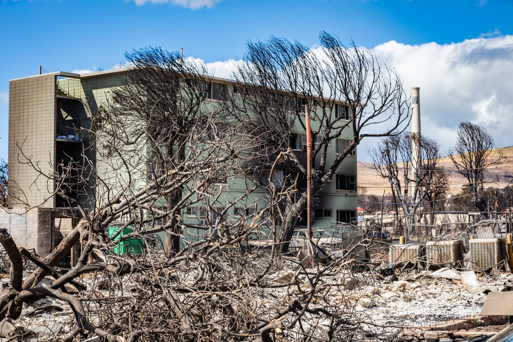 JTF-50 Command Visits Maui Wildfire Devastation