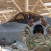 F-35 arrival at a base in the U.S. Central Command area of responsibility