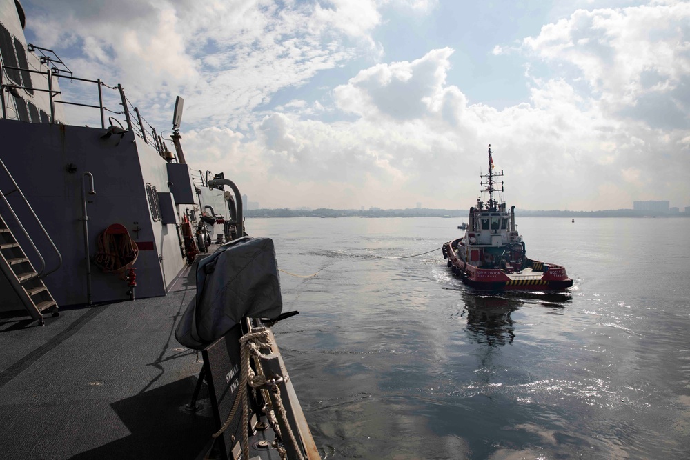 USS Ralph Johnson (DDG 114) visits Singapore.