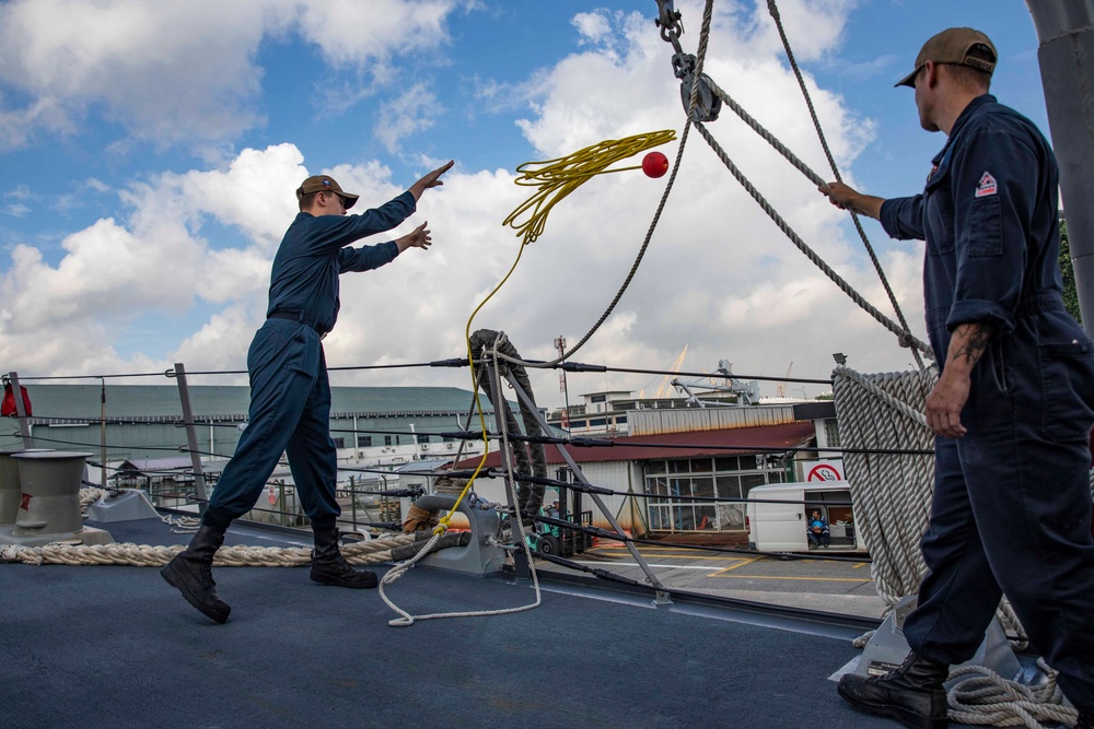 USS Ralph Johnson (DDG 114) visits Singapore.