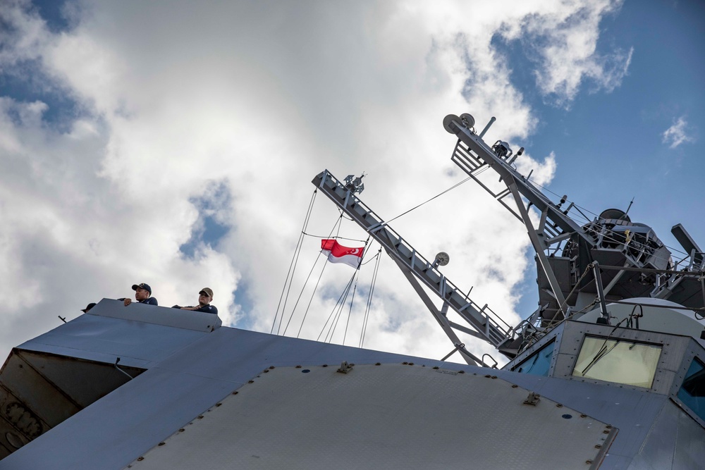 USS Ralph Johnson (DDG 114) visits Singapore.