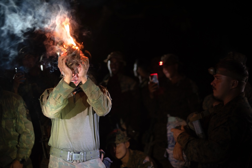 Blue Diamond Marines Learn to Survive in the Jungle from Brazilian Marine Corps during Exercise Formosa