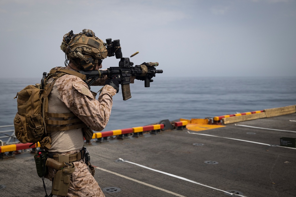 USS Bataan Weapons Training