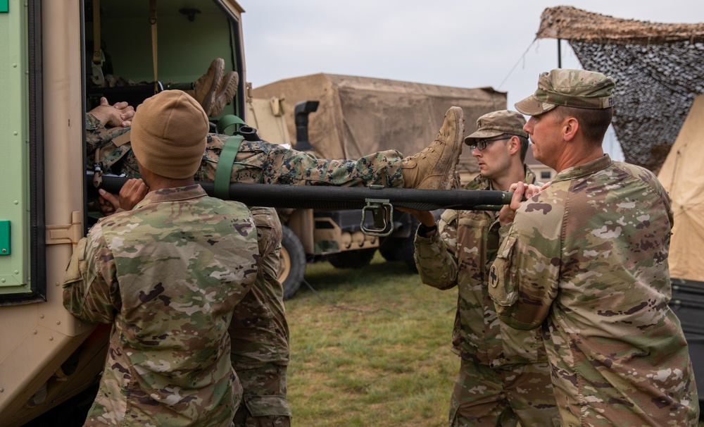 Joint Forces Conduct a Mass Casualty Evacuation Exercise During Northern Strike 2023