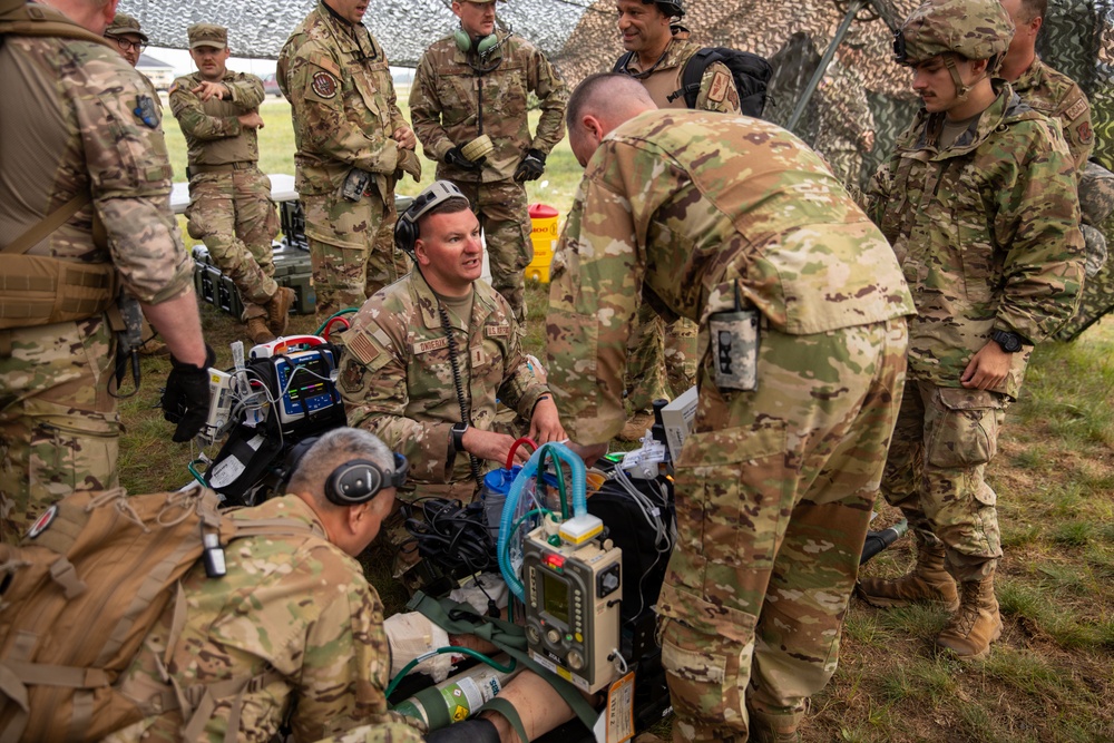 Joint Forces Conduct a Mass Casualty Evacuation Exercise During Northern Strike 2023