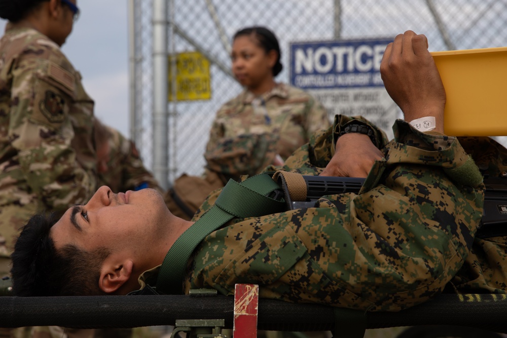 Joint Forces Conduct a Mass Casualty Evacuation Exercise During Northern Strike 2023