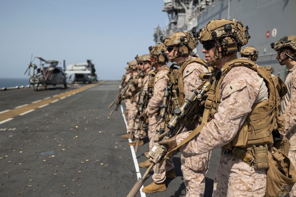 USS Bataan Weapons Training