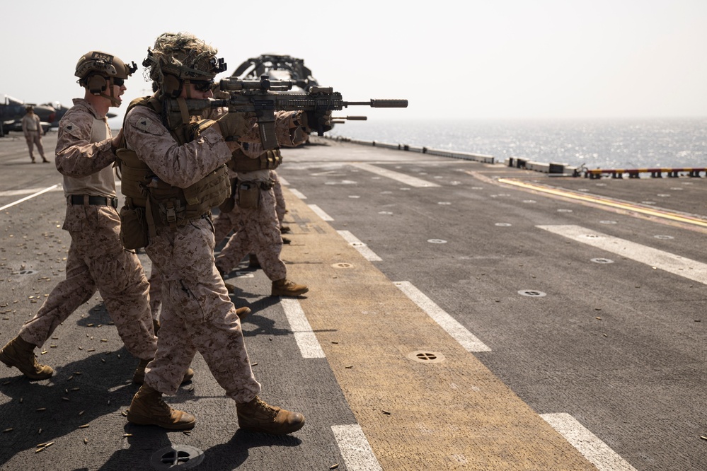 USS Bataan Weapons Training