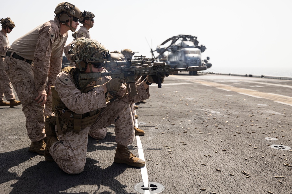 USS Bataan Weapons Training