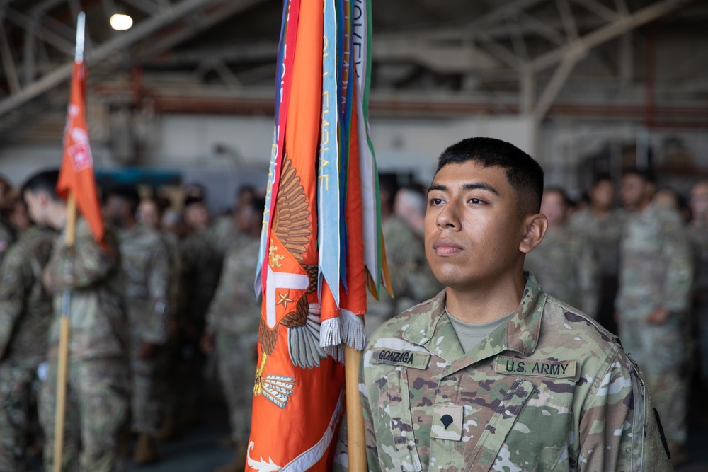 101st Expeditionary Signal Battalion farewell