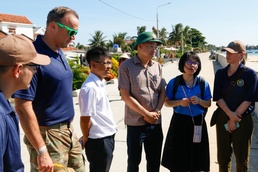 Pacific Partnership 2023 HA/DR Team, DARD Visit Sea Wall