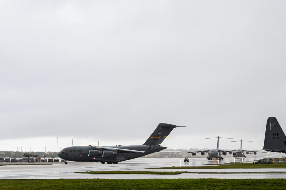 JASDF and USAF coalition airdrop mission during Mobility Guardian 23