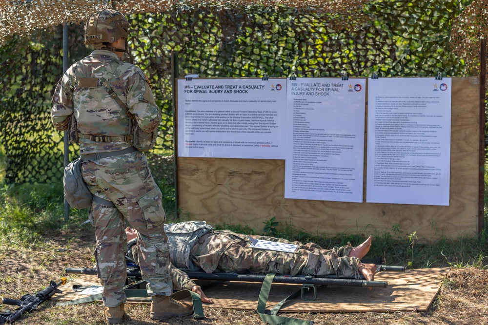 Sgt. Andrew Ralston reviews the task