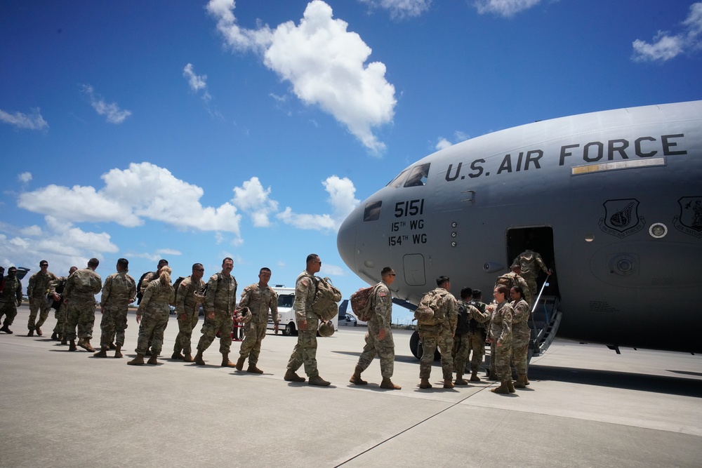 Hawaii National Guard sends more Guardsmen to support Maui Wildfire response