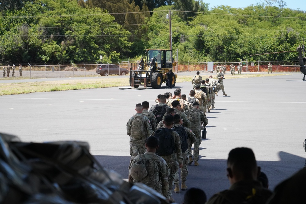 Hawaii National Guard sends more Guardsmen to support Maui Wildfire response