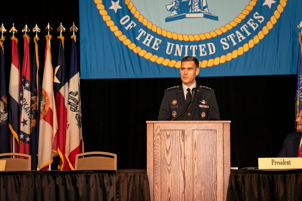 52nd Annual National Conference of the Enlisted Association of the United States: Leaders address the crowd