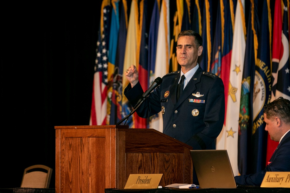 52nd Annual National Conference of the Enlisted Association of the United States: Leaders address the crowd