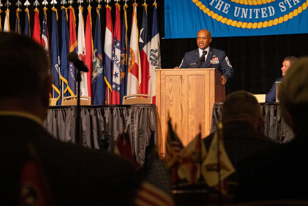 52nd Annual National Conference of the Enlisted Association of the United States: Leaders address the crowd