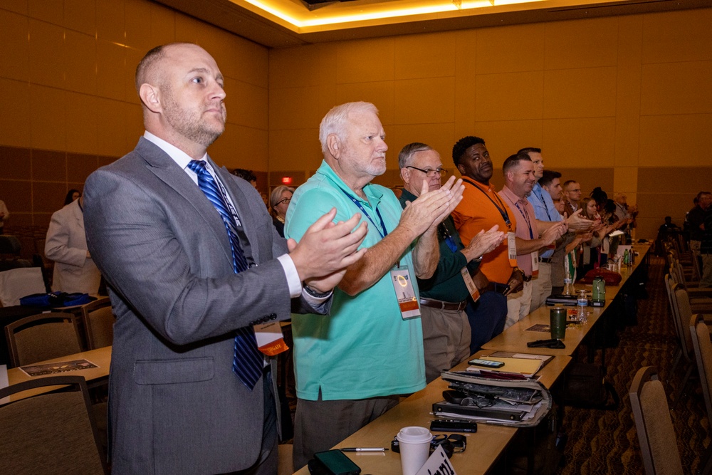 52nd Annual National Conference of the Enlisted Association of the United States: Leaders address the crowd