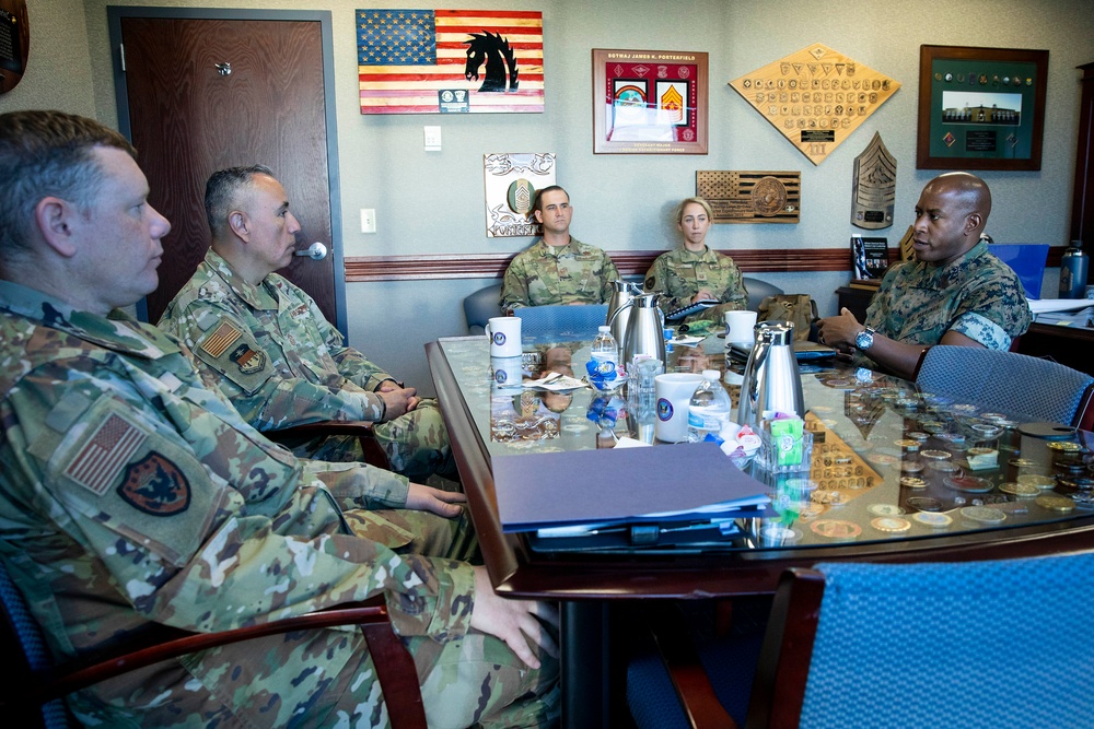 Chief Master Sgt. Peter Hall, Intelligence Directorate Senior Enlisted Leader, visits NORAD and USNORTHCOM