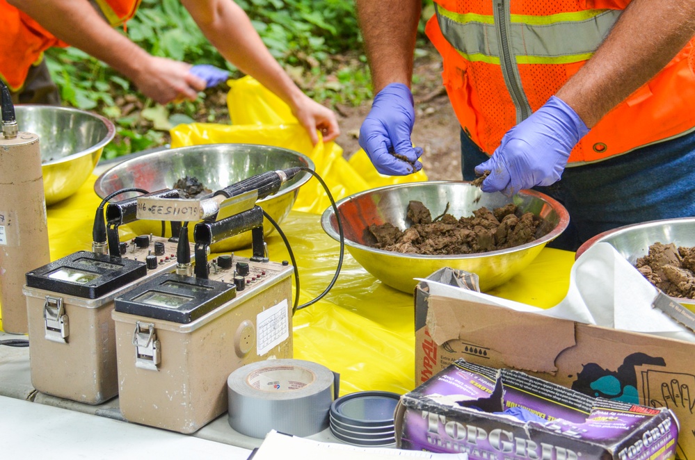 FUSRAP soil sampling near Cold Water Creek