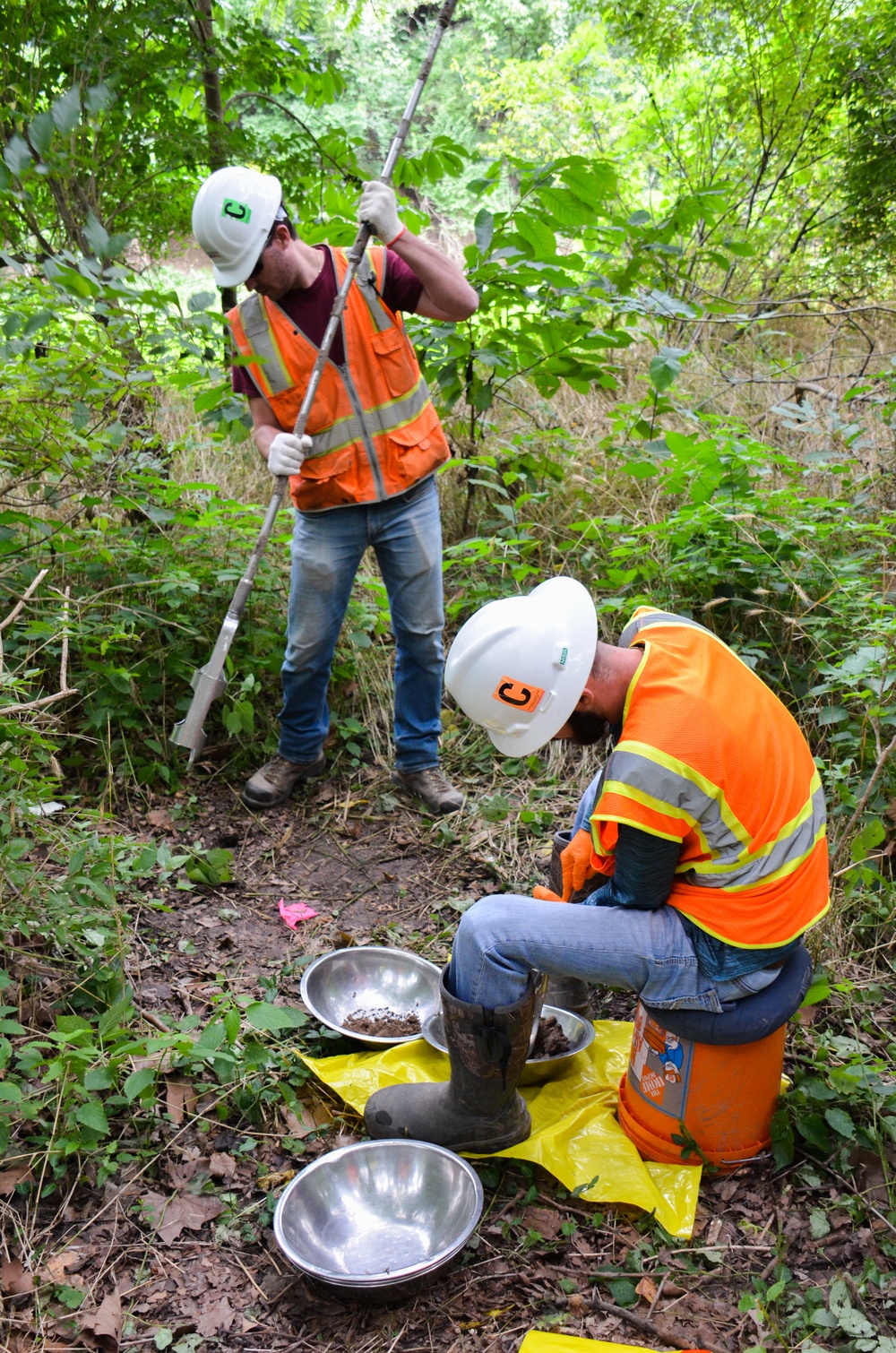 FUSRAP soil sampling near Cold Water Creek