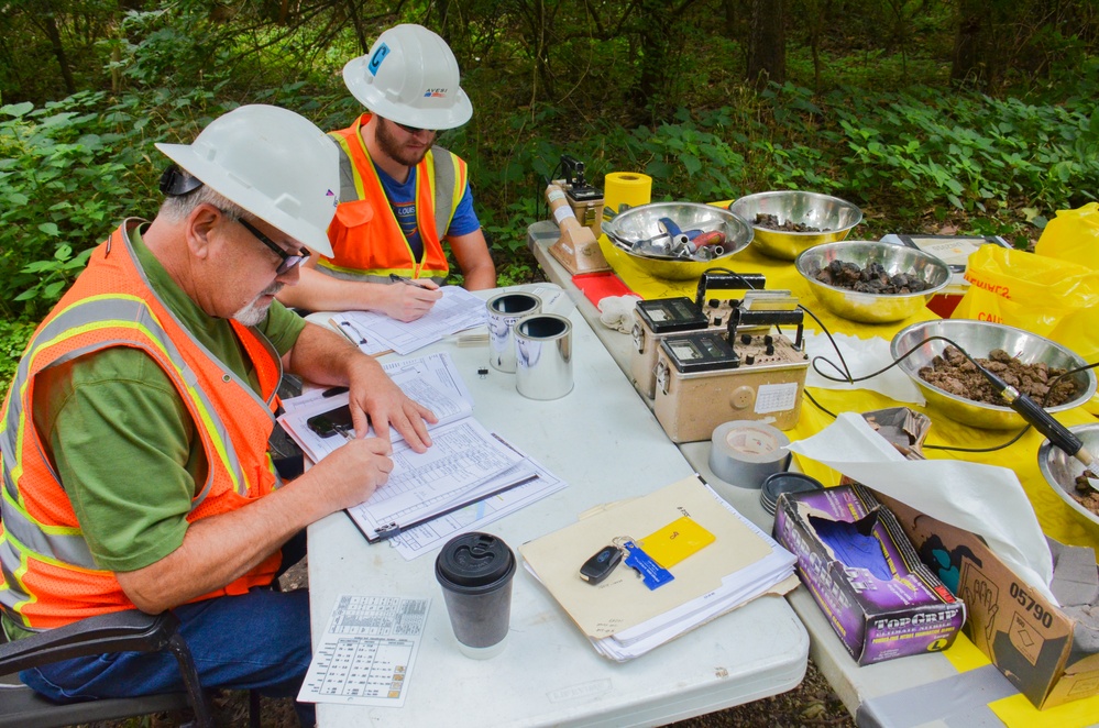 FUSRAP soil sampling near Cold Water Creek