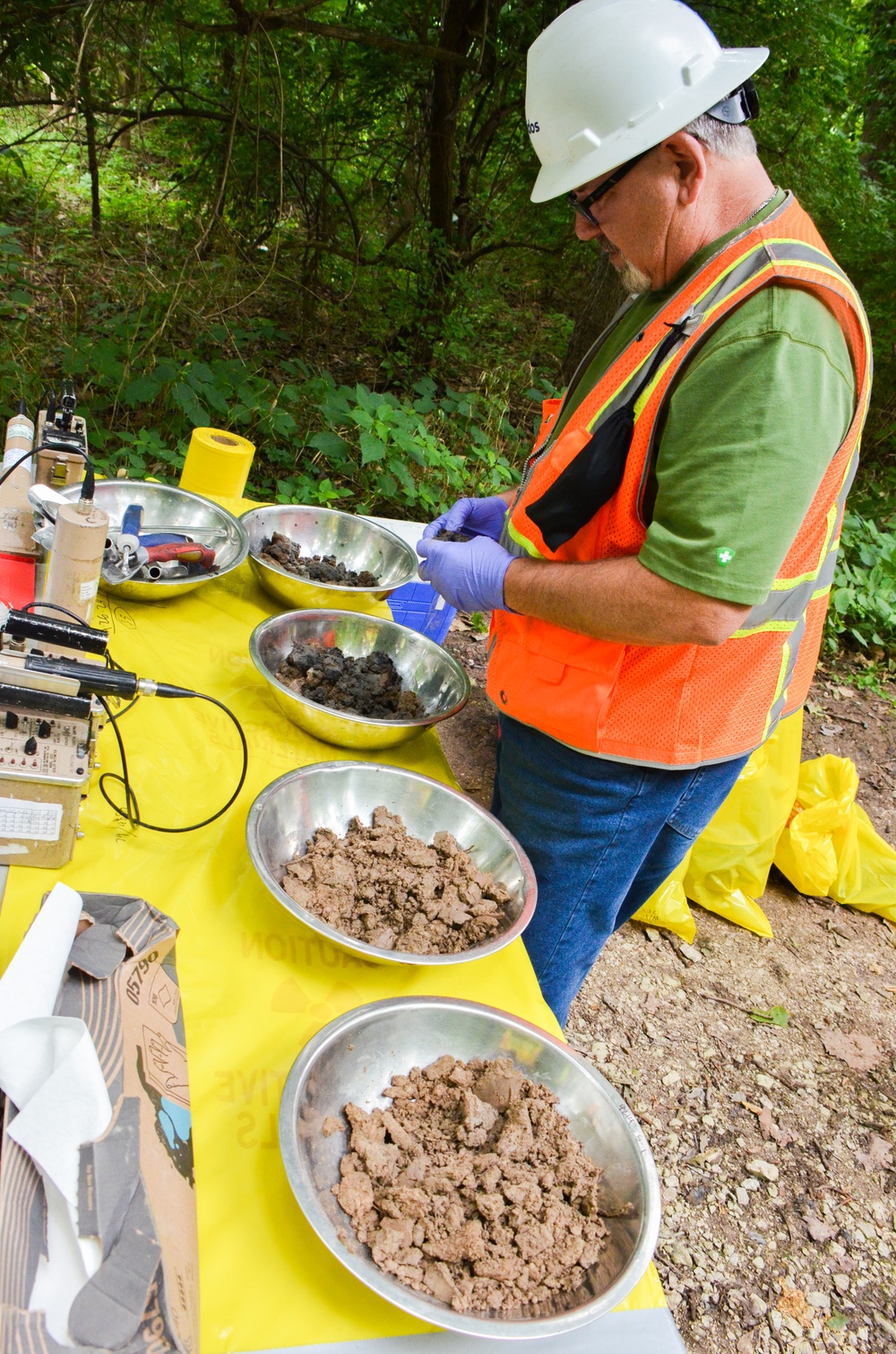 FUSRAP soil sampling near Cold Water Creek