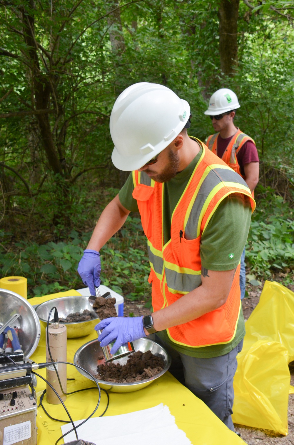FUSRAP soil sampling near Cold Water Creek