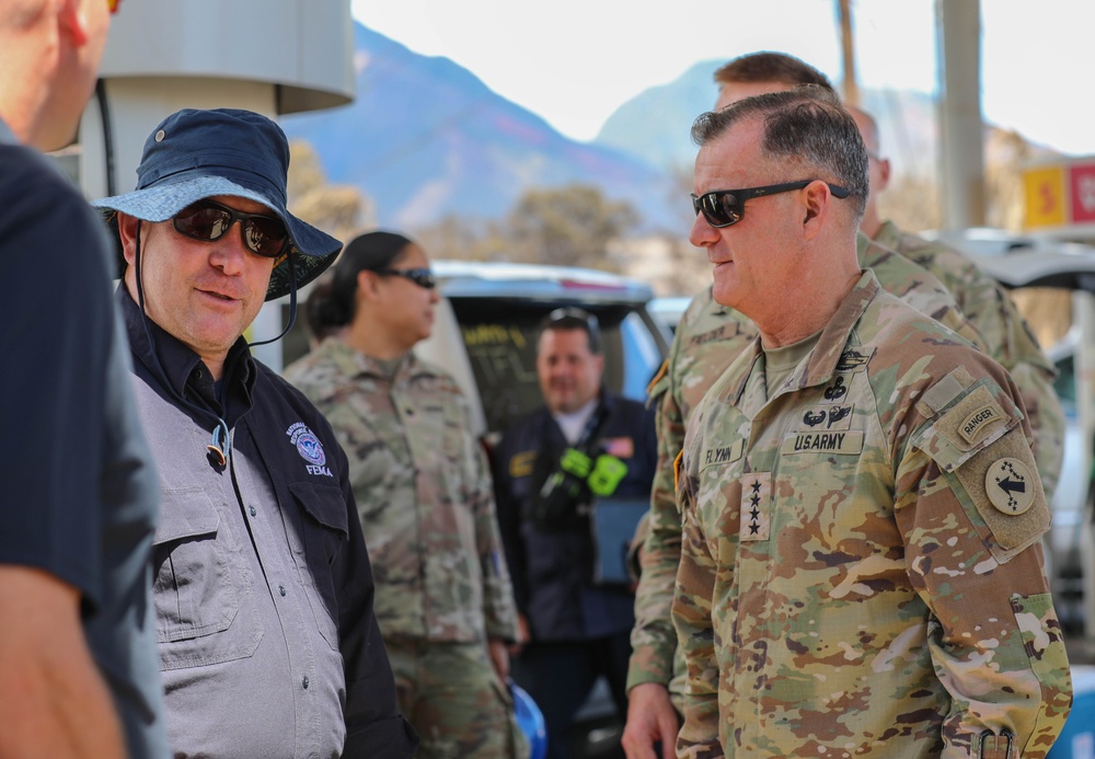 JTF-50 meets with search, recovery and response personnel after Maui wildfires