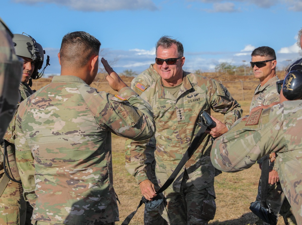 U.S. Army General meets with members of JTF-50 after Maui wildfires