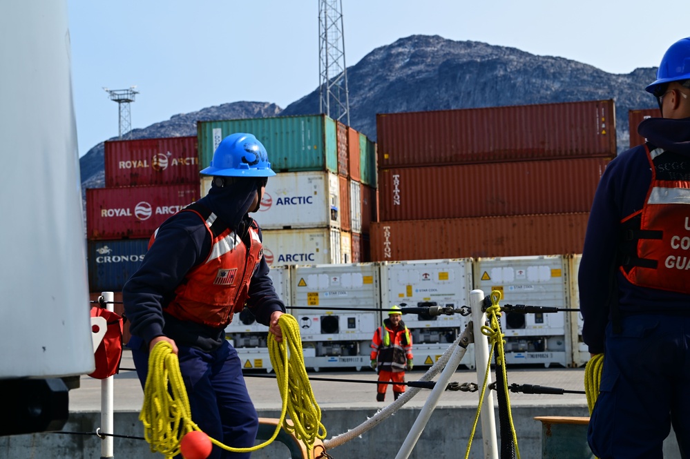 U.S. Coast Guard Cutter Forward (WMEC 911) arrives in Nuuk, Greenland