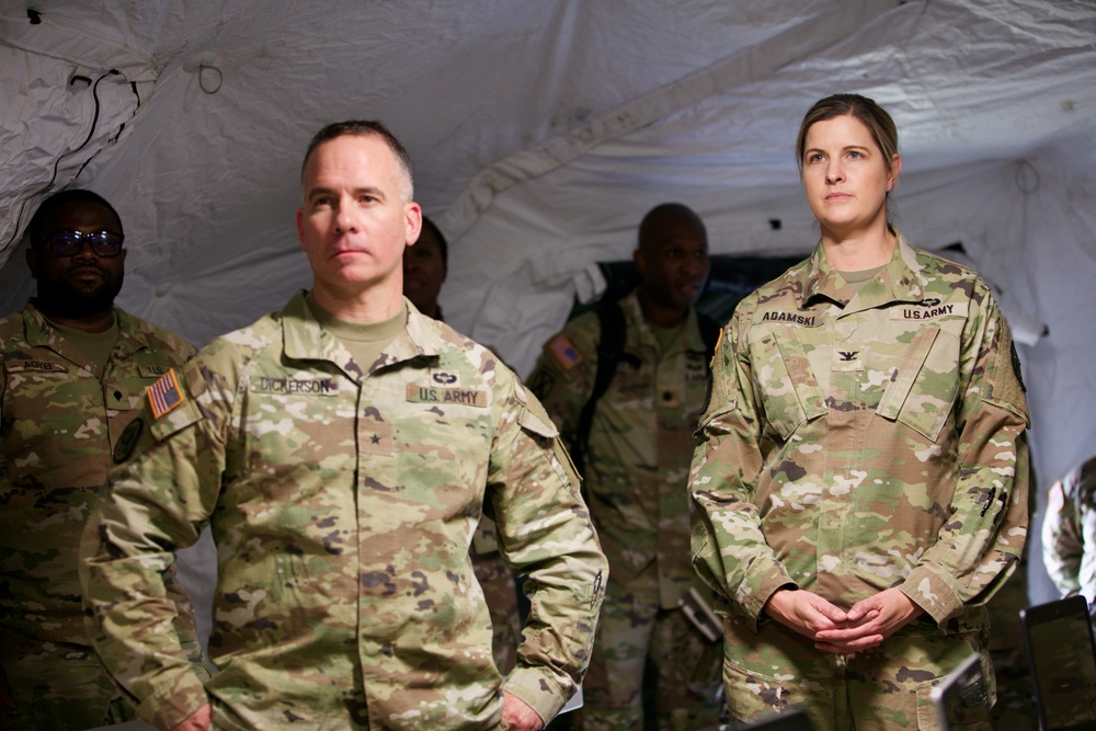 Army Reserve leaders visit 336th Expeditionary Military Intelligence Brigade