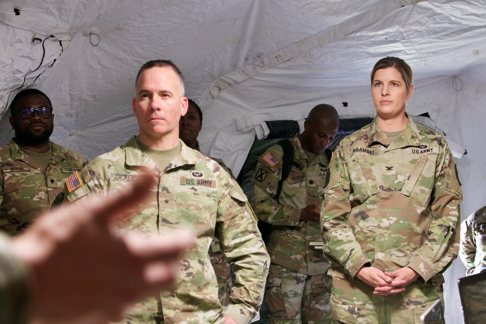 Army Reserve leaders visit 336th Expeditionary Military Intelligence Brigade