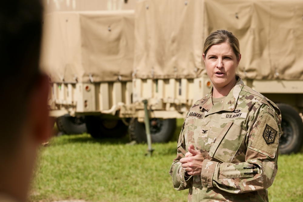 Army Reserve leaders visit 336th Expeditionary Military Intelligence Brigade