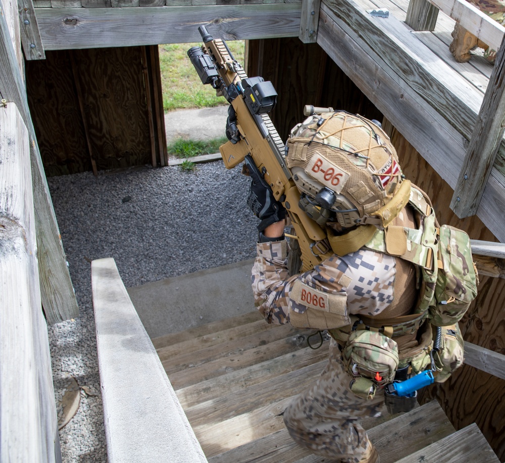 Latvian Special Forces Conduct Urban Warfare Training During NS23