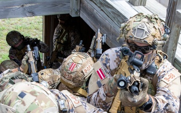 Latvian Special Forces Conduct Urban Warfare Training During NS23