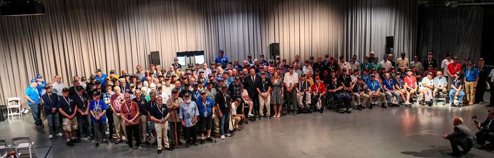 SECNAV Del Toro Celebrates Navy Heritage at USS Intrepid 80th Commissioning Anniversary Ceremony